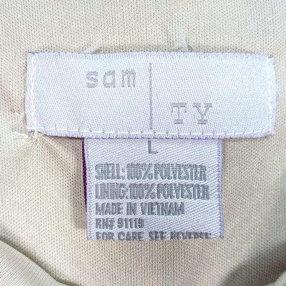 Sam TY Retro Boho Multi-Color Colorful Striped Knit Maxi Long Skirt Size Large - Picture 3 of 5